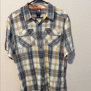 The North Face Plaid Shirt - Green, Yellow, White